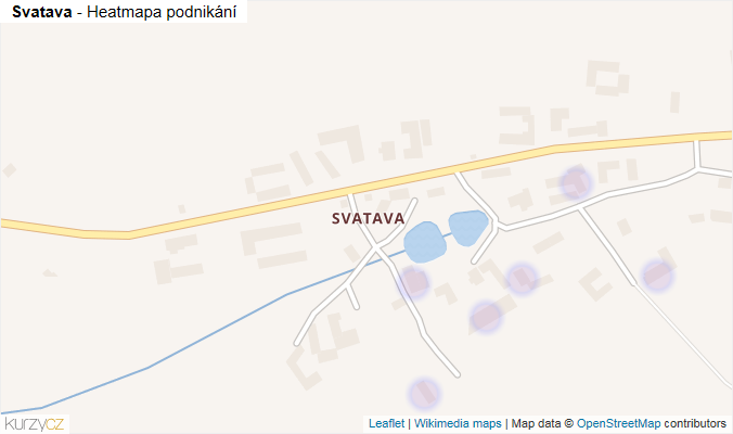 Mapa Svatava - Firmy v části obce.