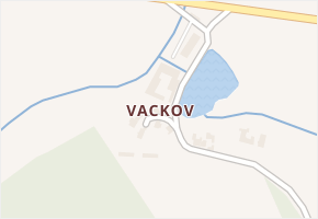 Vackov v obci Černovice - mapa části obce