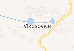 Vlkosovice v obci Černovice - mapa části obce