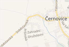 Zahradní v obci Černovice - mapa ulice