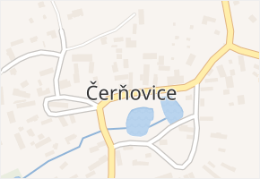 Čerňovice v obci Čerňovice - mapa části obce