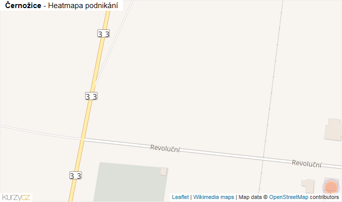 Mapa Černožice - Firmy v obci.