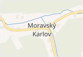 Moravský Karlov v obci Červená Voda - mapa části obce