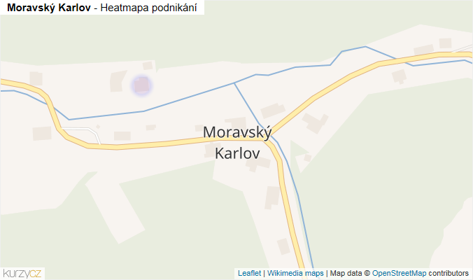 Mapa Moravský Karlov - Firmy v části obce.