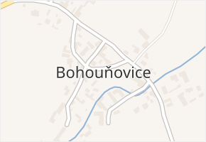 Bohouňovice I v obci Červené Pečky - mapa části obce