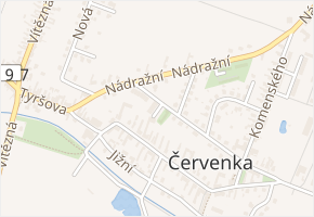 Zahumenní v obci Červenka - mapa ulice