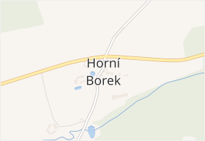 Horní Borek v obci Červený Újezd - mapa části obce