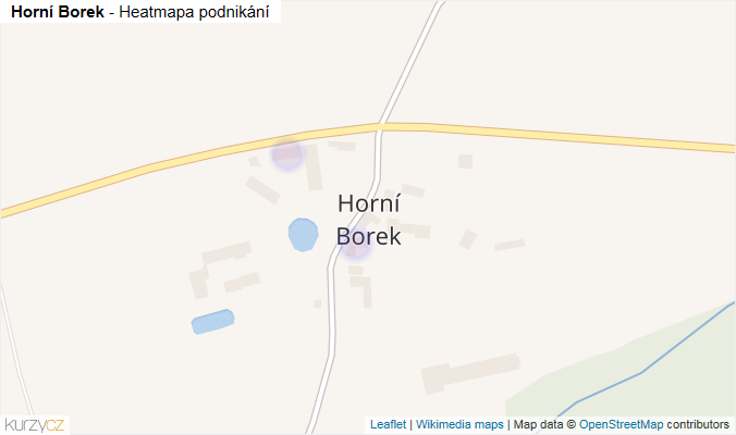 Mapa Horní Borek - Firmy v části obce.