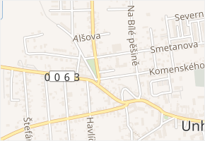 Příčná v obci Červený Újezd - mapa ulice
