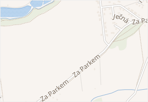U Křížku v obci Červený Újezd - mapa ulice