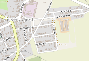 V Polích v obci Červený Újezd - mapa ulice