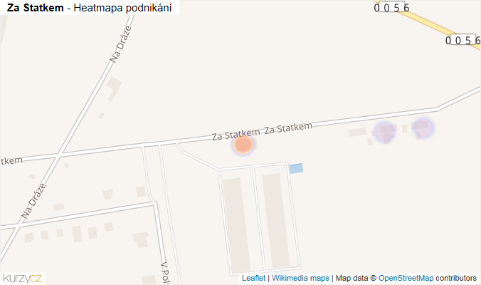 Mapa Za Statkem - Firmy v ulici.