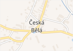 Česká Bělá v obci Česká Bělá - mapa části obce