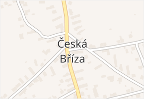 Česká Bříza v obci Česká Bříza - mapa části obce