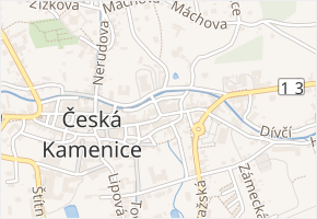 Alšova v obci Česká Kamenice - mapa ulice
