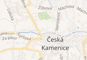 Benátky v obci Česká Kamenice - mapa ulice