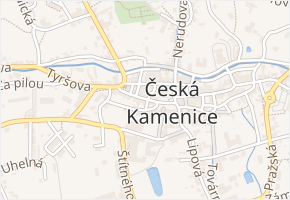 Dvořákova v obci Česká Kamenice - mapa ulice