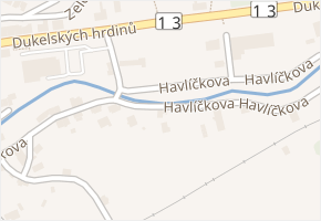 Havlíčkova v obci Česká Kamenice - mapa ulice