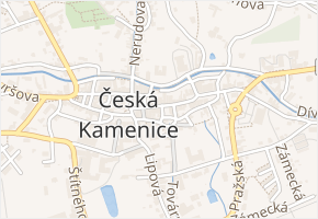 Janáčkova v obci Česká Kamenice - mapa ulice