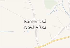 Kamenická Nová Víska v obci Česká Kamenice - mapa části obce