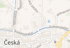 Komenského v obci Česká Kamenice - mapa ulice