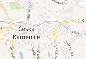 Kostelní v obci Česká Kamenice - mapa ulice