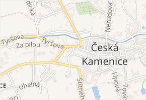 Mlýnská v obci Česká Kamenice - mapa ulice