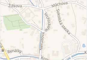 Nerudova v obci Česká Kamenice - mapa ulice