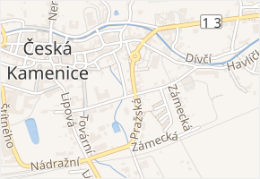 Palackého v obci Česká Kamenice - mapa ulice