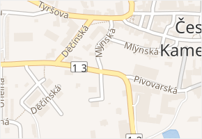 Pivovarská v obci Česká Kamenice - mapa ulice
