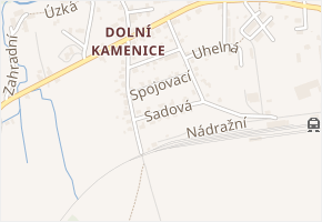 Sadová v obci Česká Kamenice - mapa ulice