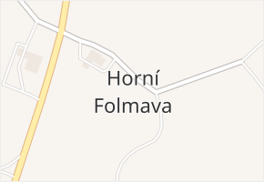 Horní Folmava v obci Česká Kubice - mapa části obce