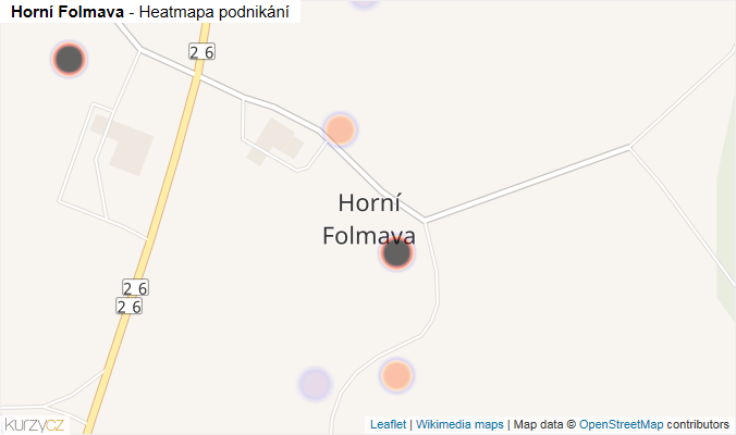 Mapa Horní Folmava - Firmy v části obce.
