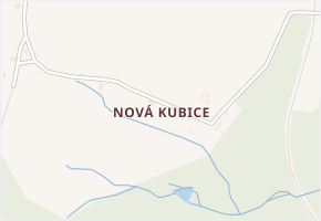 Nová Kubice v obci Česká Kubice - mapa části obce