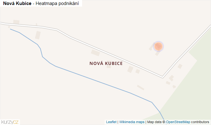 Mapa Nová Kubice - Firmy v části obce.