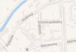 Eliášova v obci Česká Lípa - mapa ulice