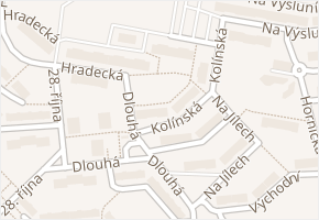 Kolínská v obci Česká Lípa - mapa ulice