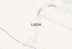 Lada v obci Česká Lípa - mapa části obce