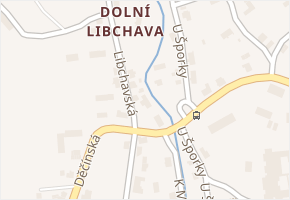 Libchavská v obci Česká Lípa - mapa ulice