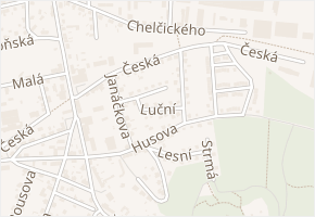Luční v obci Česká Lípa - mapa ulice