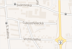 Lukostřelecká v obci Česká Lípa - mapa ulice