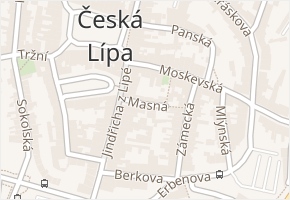 Masná v obci Česká Lípa - mapa ulice