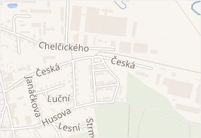 Moravská v obci Česká Lípa - mapa ulice