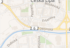 náměstí Dr.Edvarda Beneše v obci Česká Lípa - mapa ulice