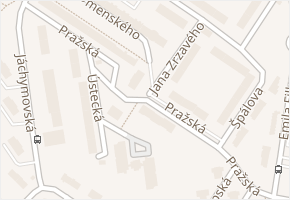Pražská v obci Česká Lípa - mapa ulice