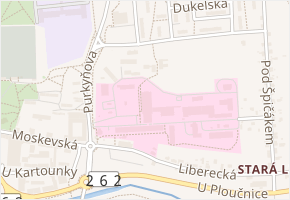 Purkyňova v obci Česká Lípa - mapa ulice