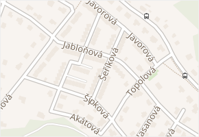 Šeříková v obci Česká Lípa - mapa ulice