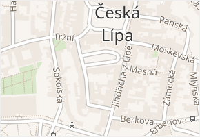Škroupovo náměstí v obci Česká Lípa - mapa ulice