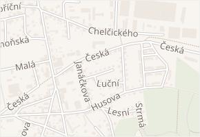Šrámkova v obci Česká Lípa - mapa ulice