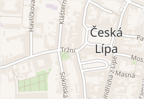 Tržní v obci Česká Lípa - mapa ulice